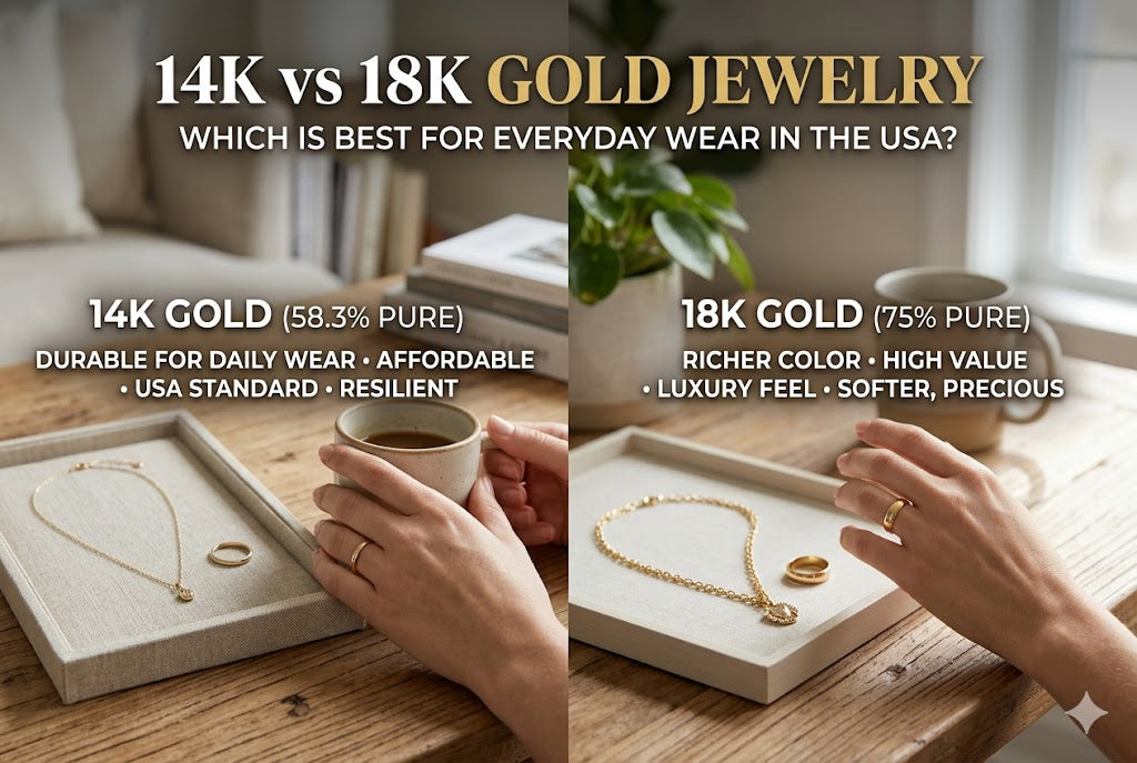 14K vs 18K Gold Jewelry
