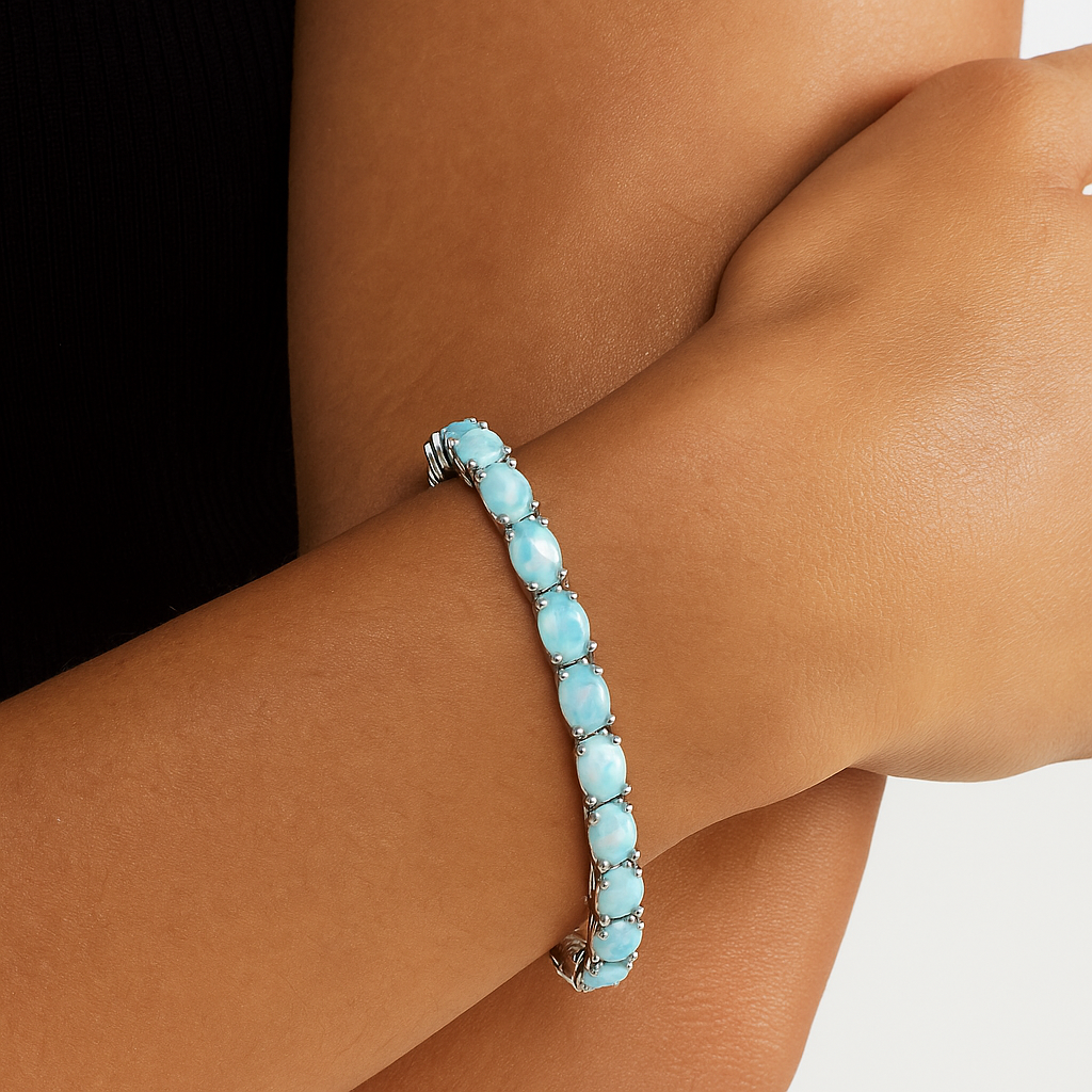 Opal Tennis Bracelet – 925 Sterling Silver