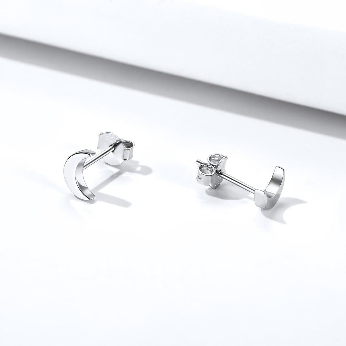 Half Moon Stud Earrings