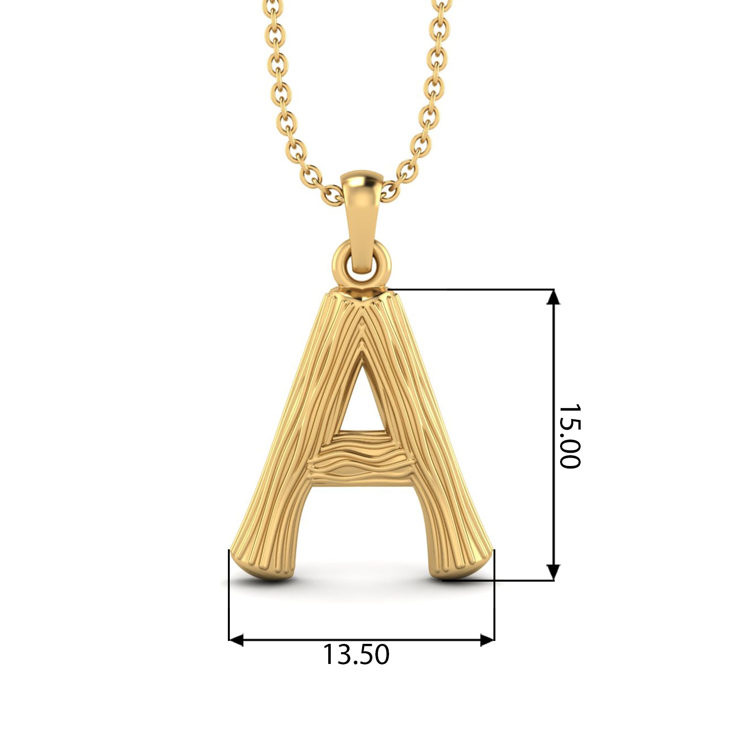 Initial Capital A-E Charm Necklace