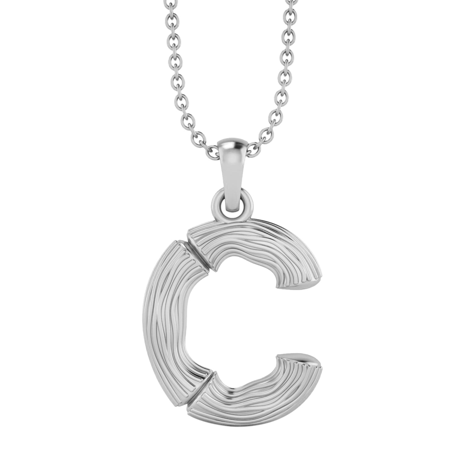 Initial Capital A-E Charm Necklace