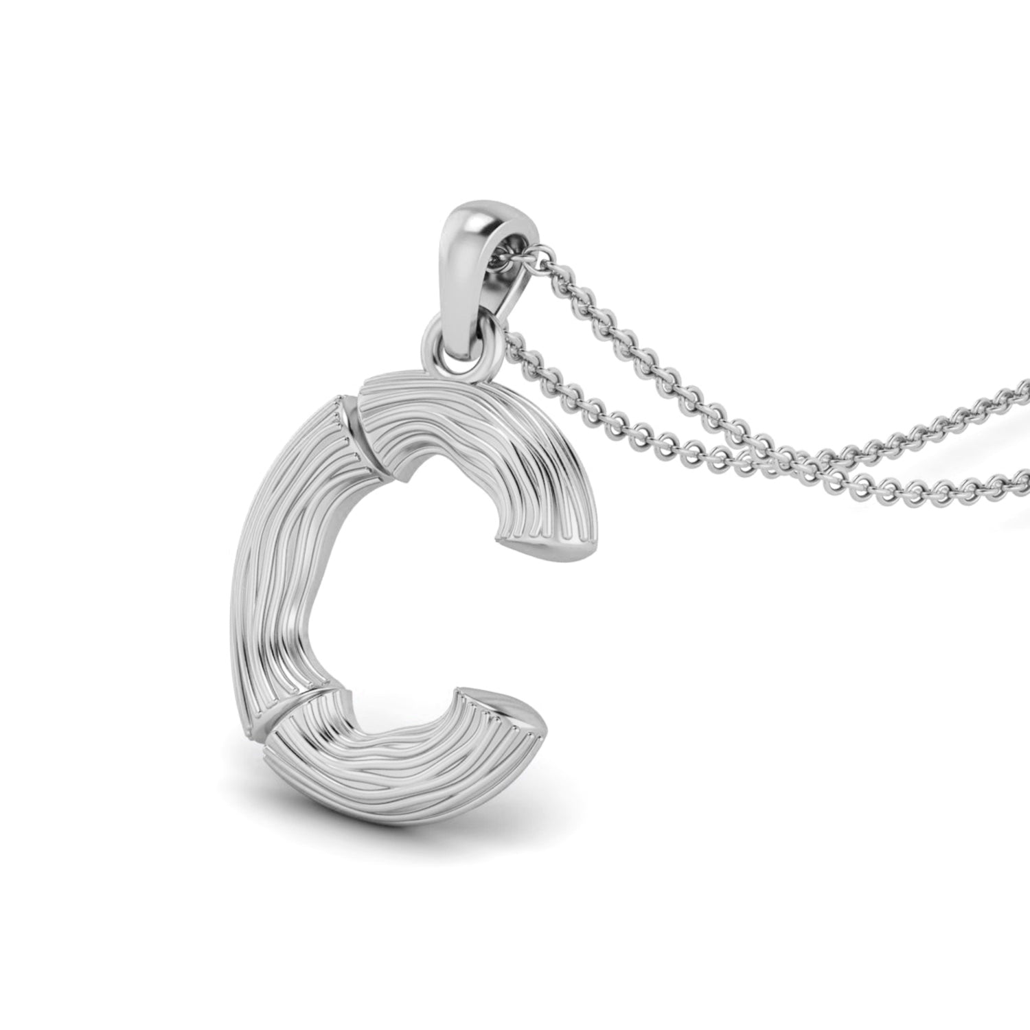 Initial Capital A-E Charm Necklace