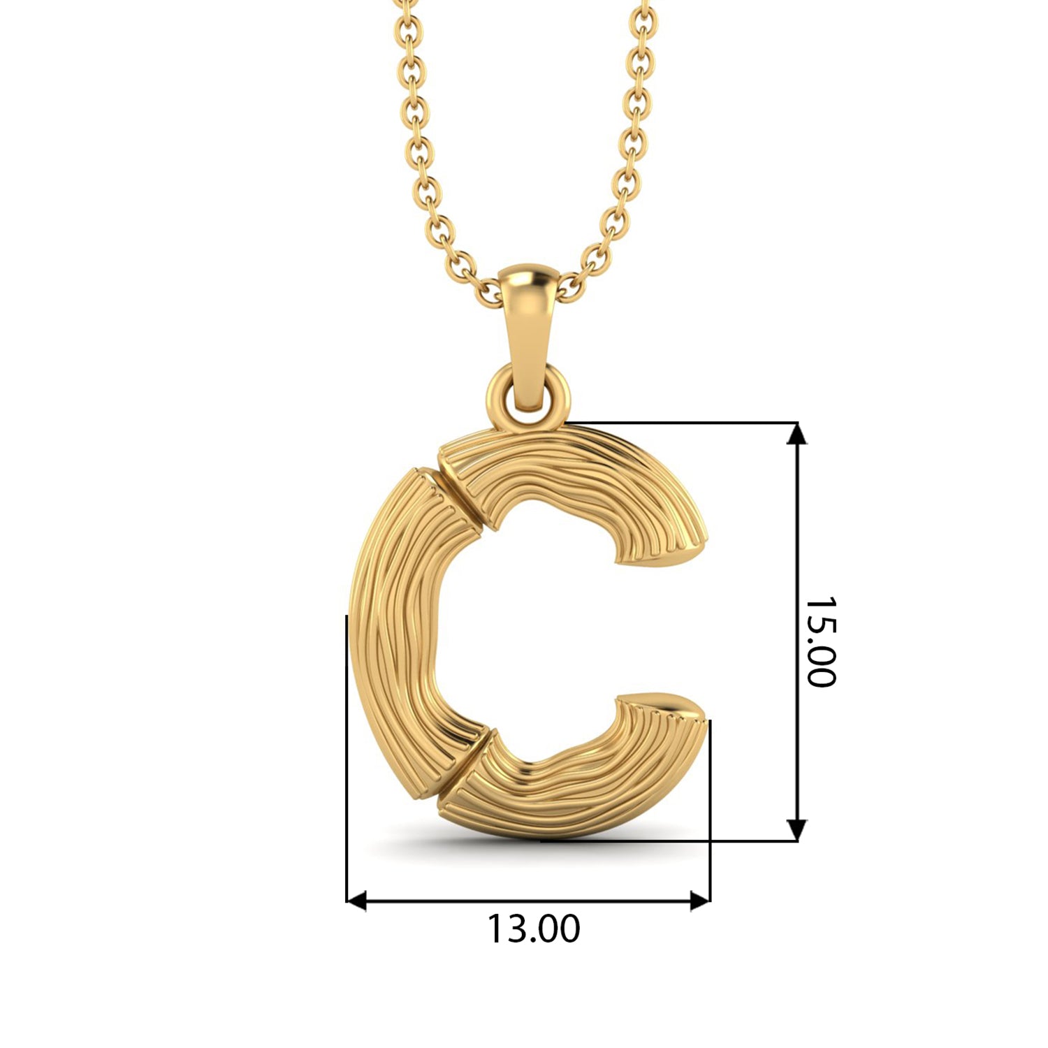 Initial Capital A-E Charm Necklace
