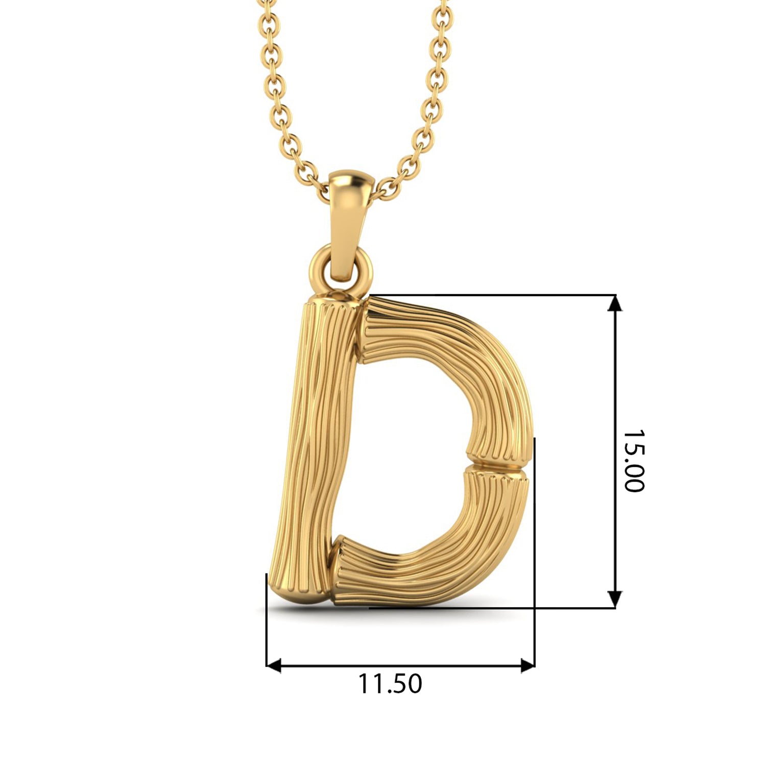 Initial Capital A-E Charm Necklace