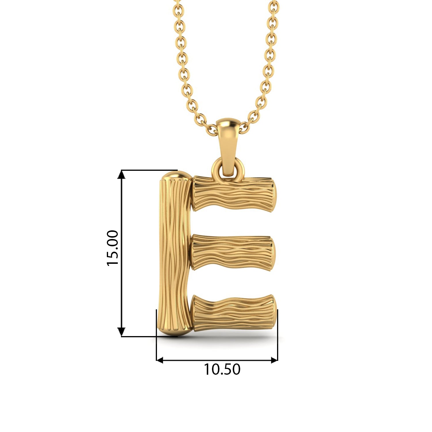 Initial Capital A-E Charm Necklace