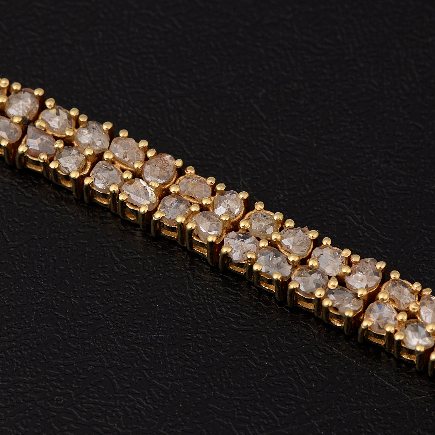 Bracciale tennis con diamanti champagne – Argento Sterling 925