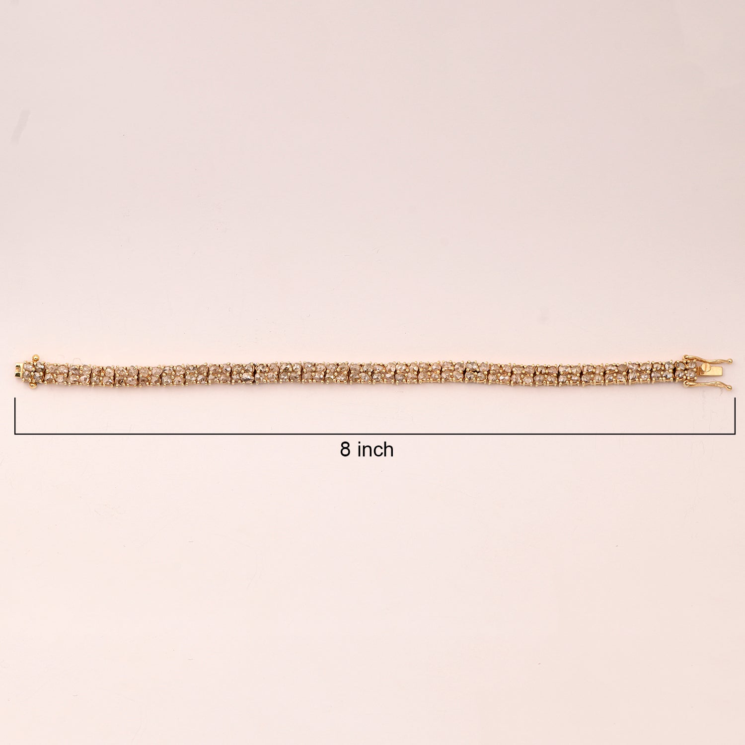 Bracciale tennis con diamanti champagne – Argento Sterling 925