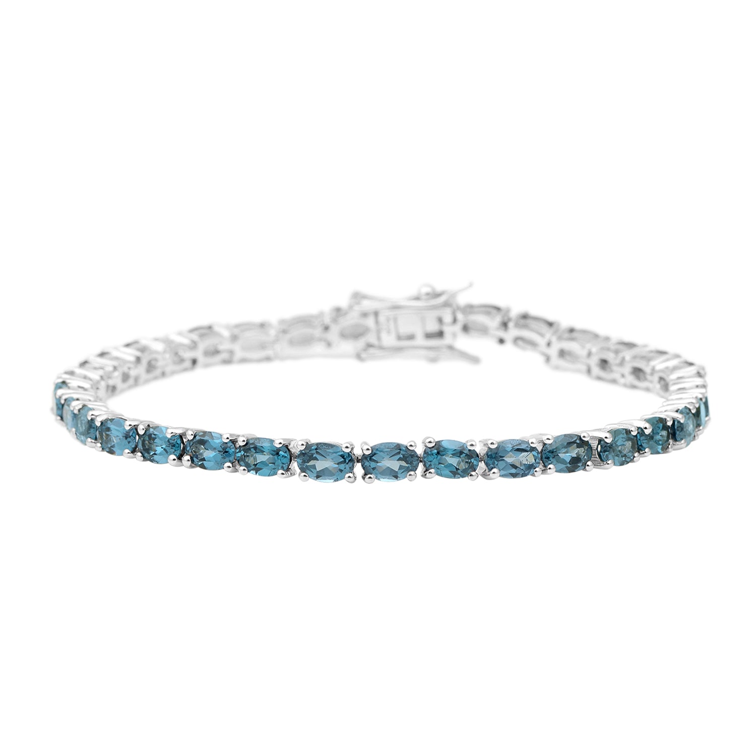 Teal Lab Created Spinel Ring