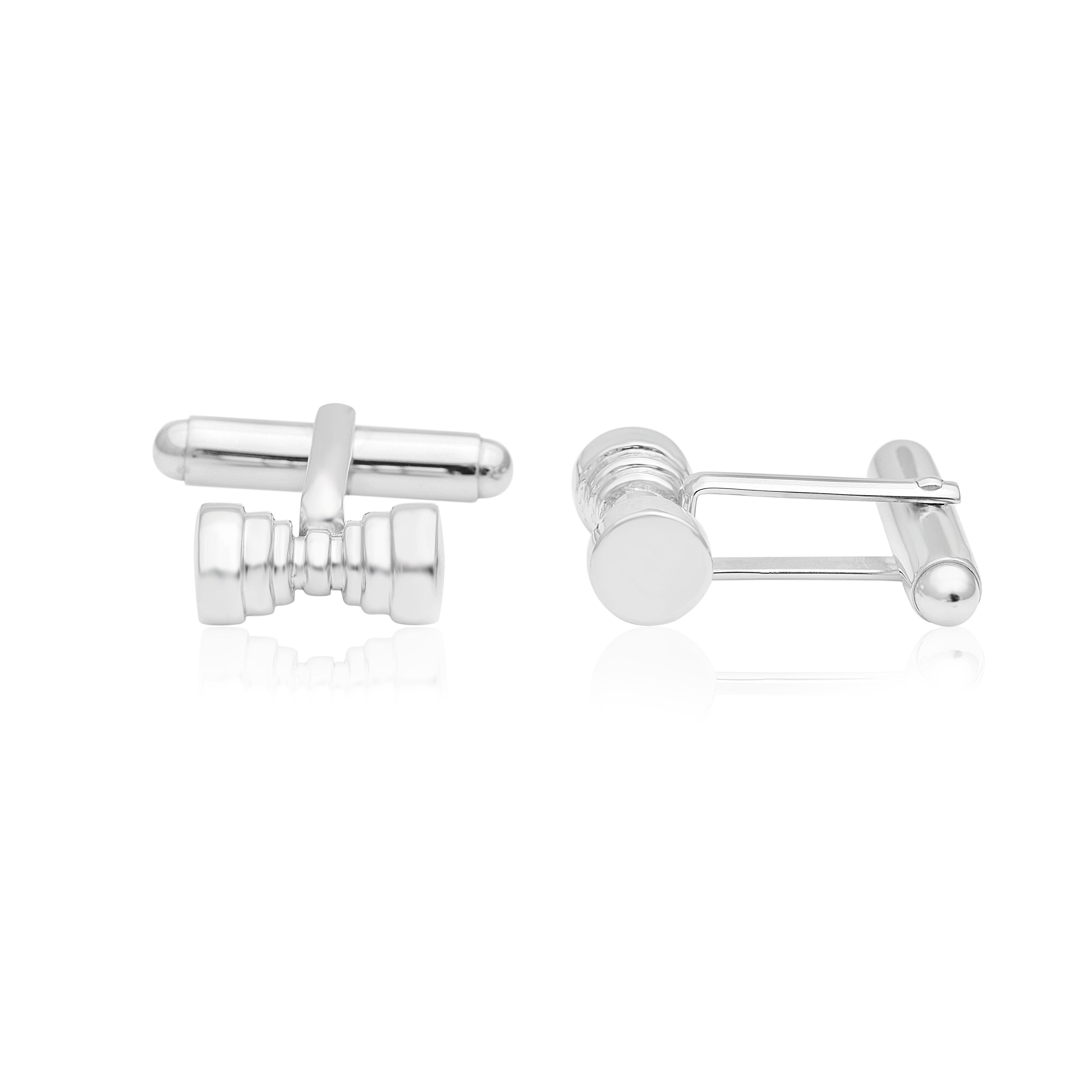 Barrel Cufflinks – Sterling Silver