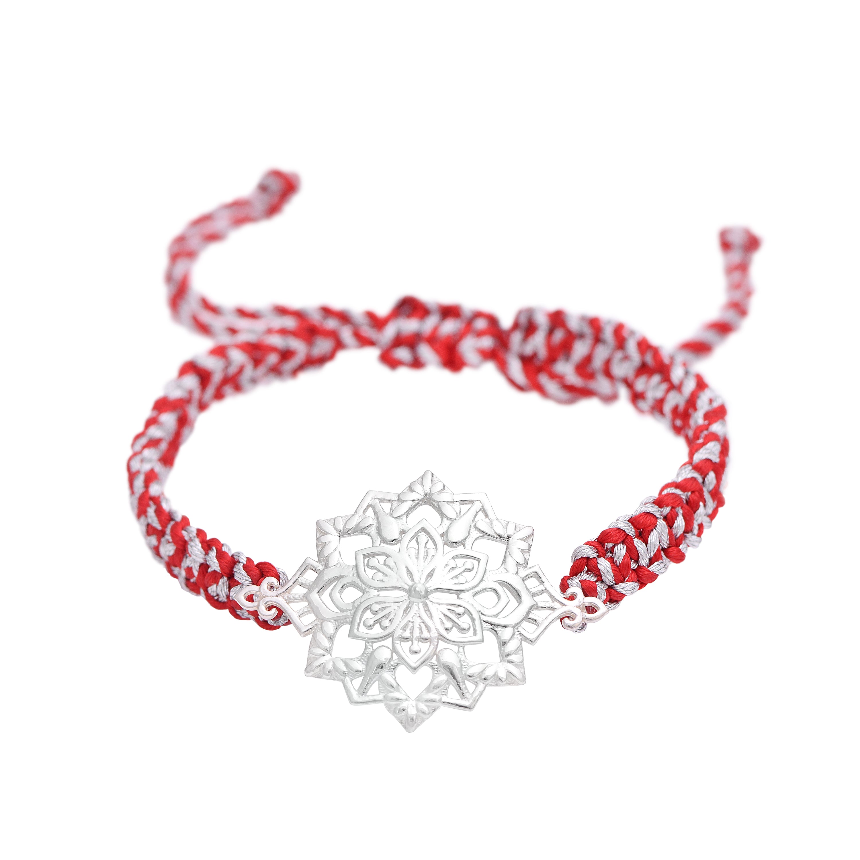 Mandala Rakhi Bracelet – Intricate Floral Design