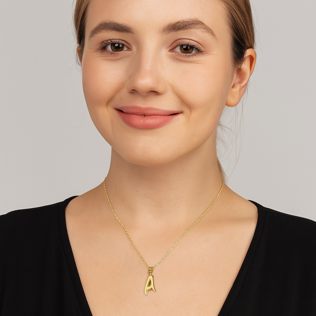 Personalized Letter Pendant - Gold Vermeil