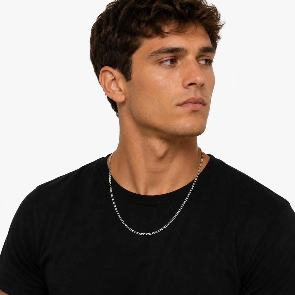 Figaro Chain Necklace - Sterling