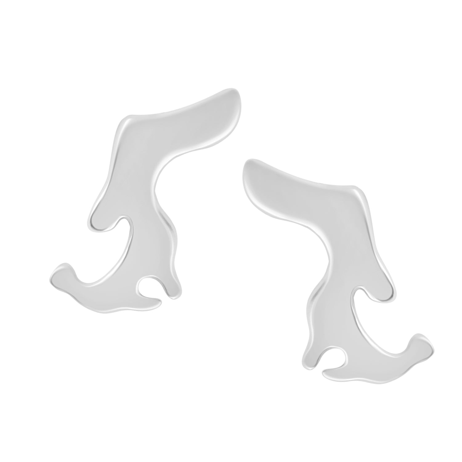 Cute Puppy Dachshund Dog Earrings - Sterling Silver