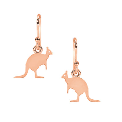 Kangaroo Dangle Earrings 925 Sterling Silver Animal Earrings kangaroo Jewelry Earrings
