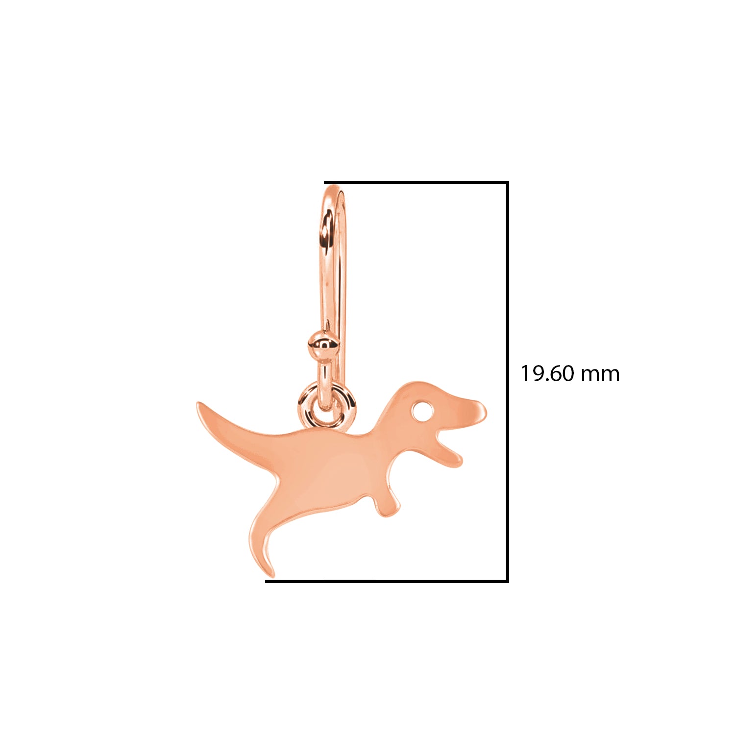 Playful T-Rex Dinosaur Silhouette Dangle Earrings