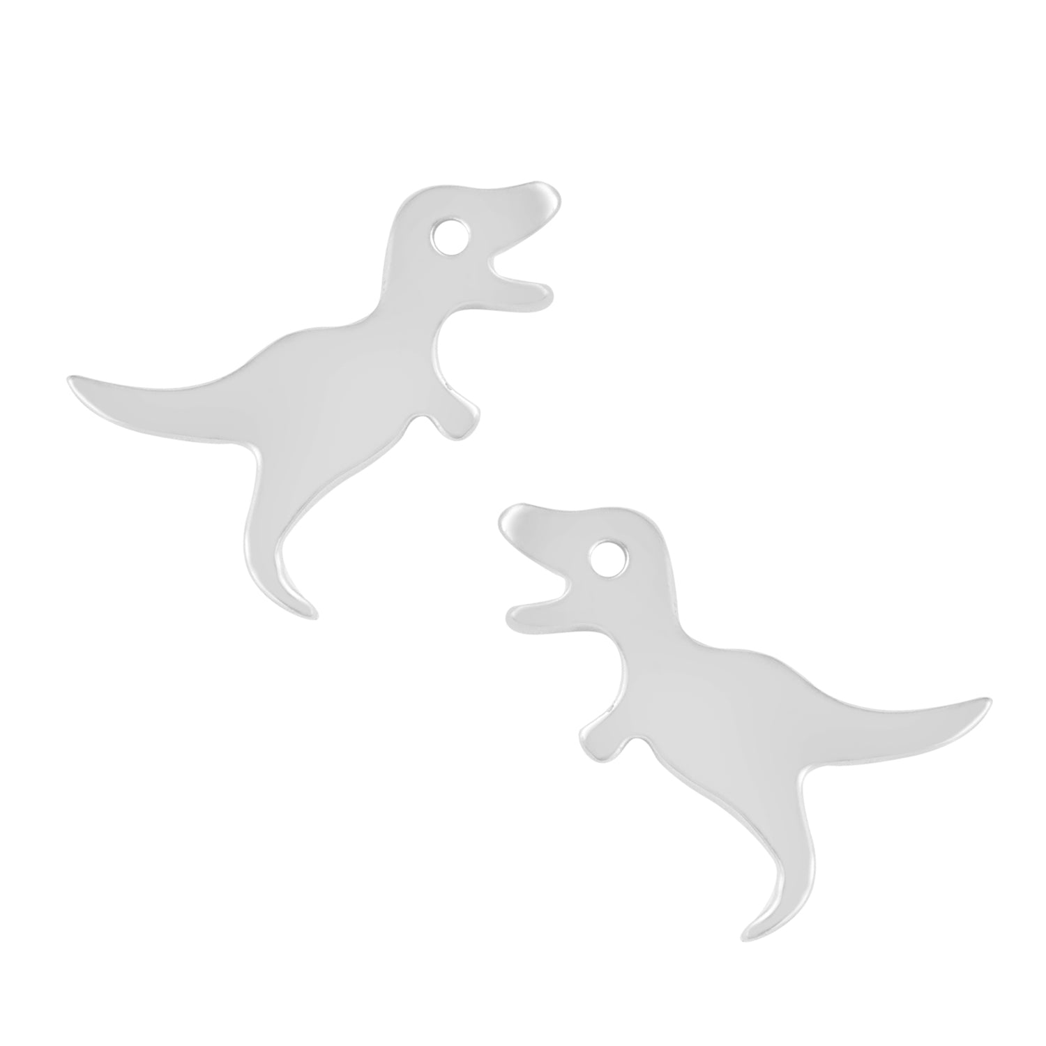 Dinosaur Stud Earrings - Sterling Silver