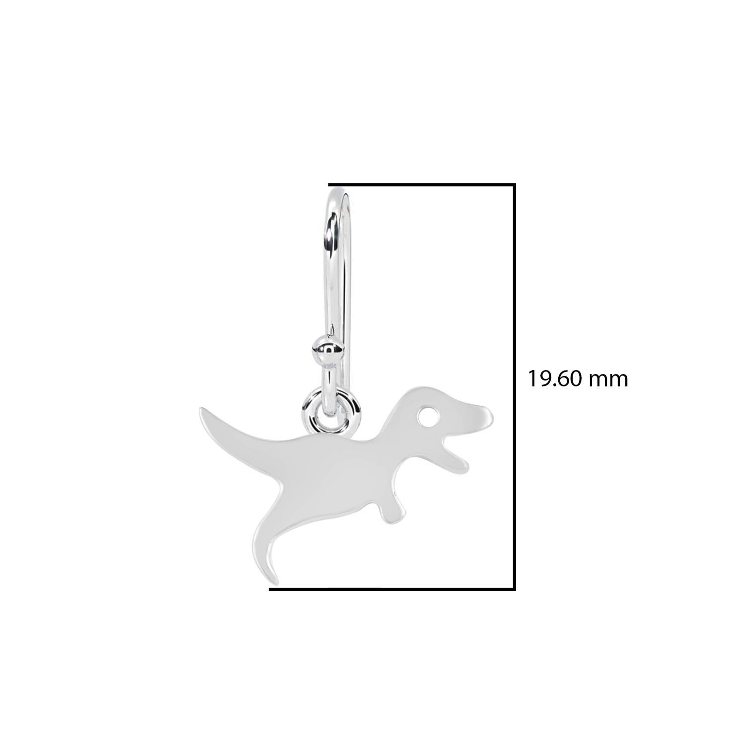 Playful T-Rex Dinosaur Silhouette Dangle Earrings