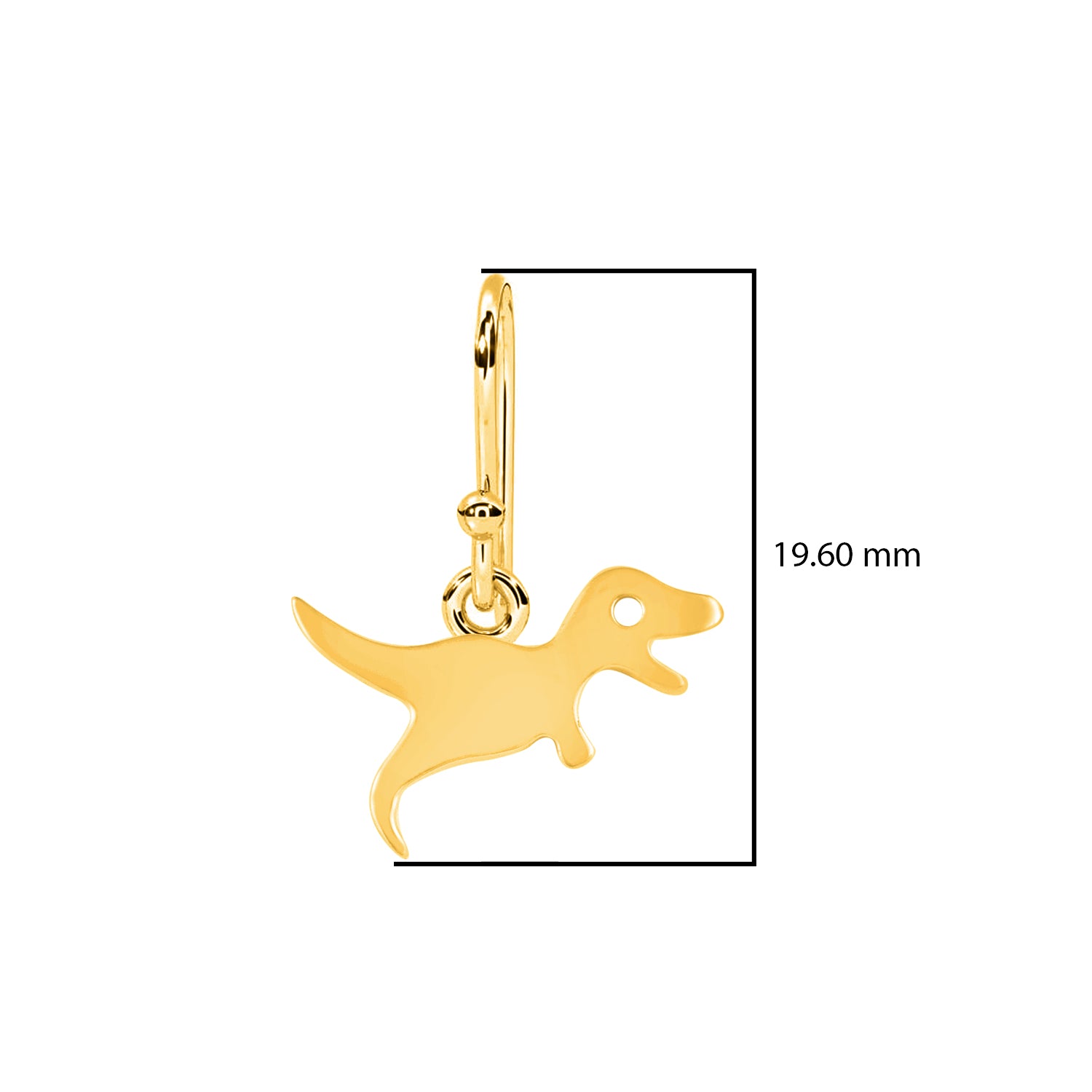 Playful T-Rex Dinosaur Silhouette Dangle Earrings