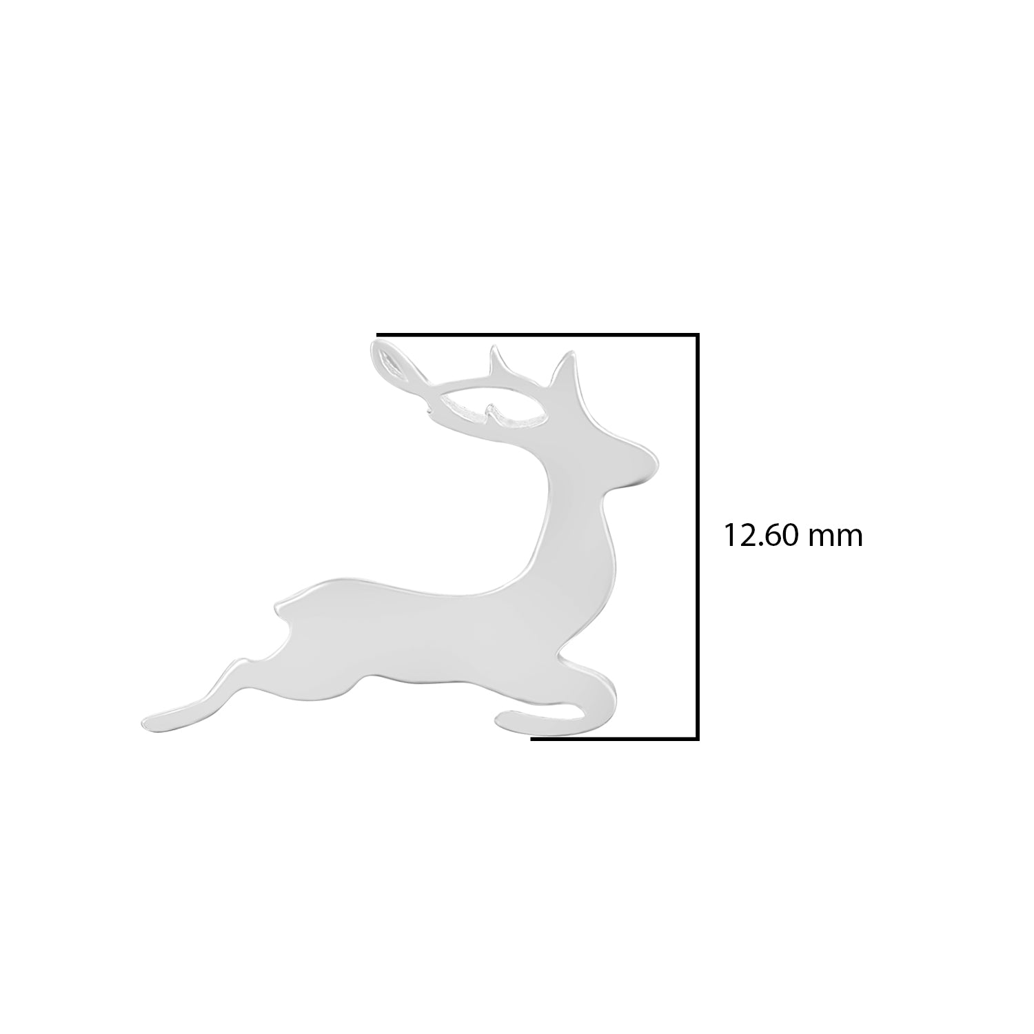 Wildlife Deer Stud Earrings - Sterling Silver