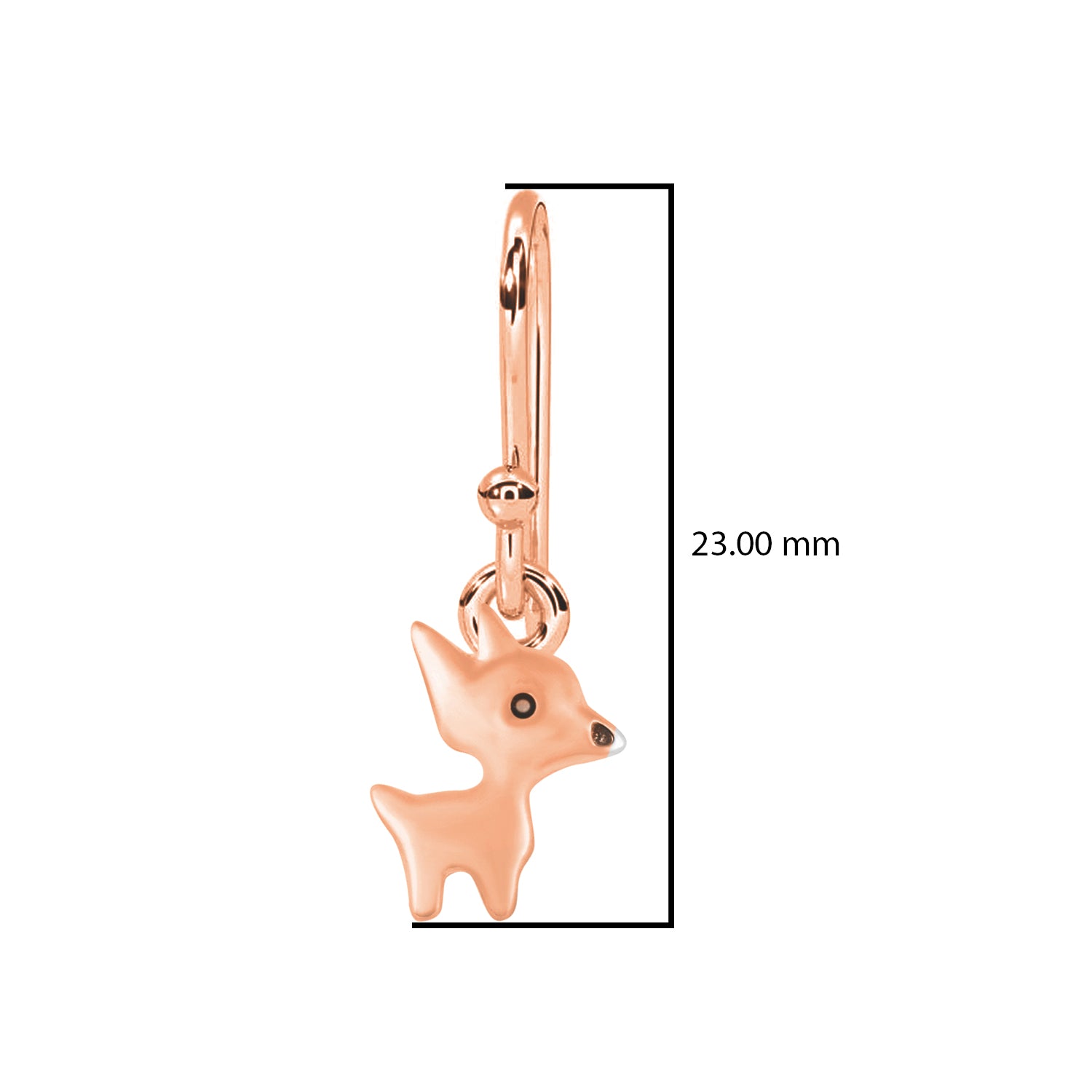 Reindeer Dangle Earrings - Sterling Silver