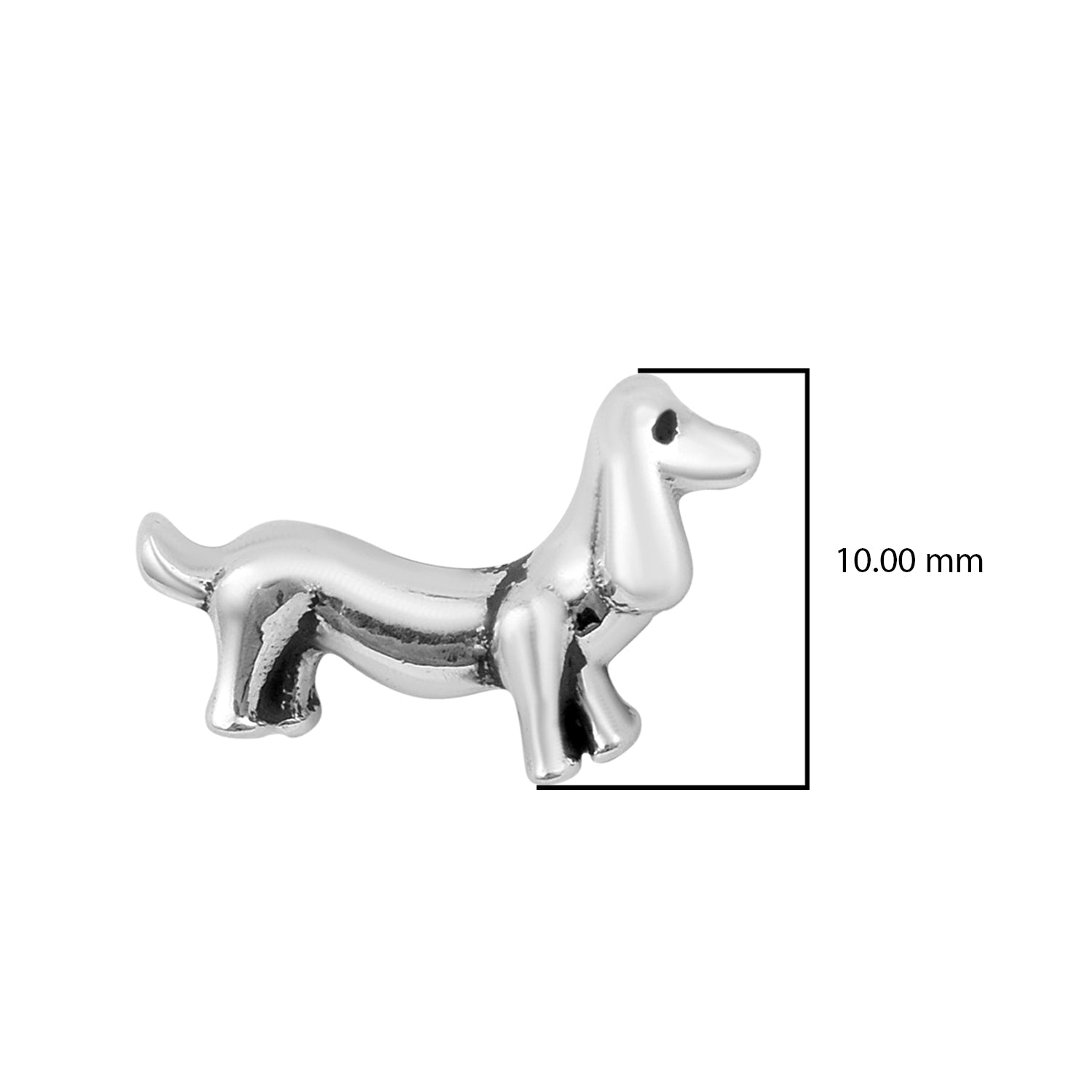 Dachshund Dog Stud Earrings - Sterling Silver