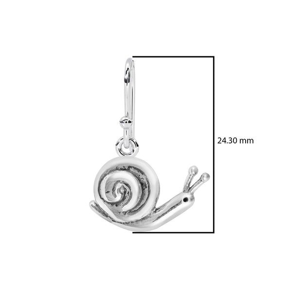 925 Sterling Silver Cute Snail Dangle Earrings Dainty Insect Dangle Small Snail Earrings For Women