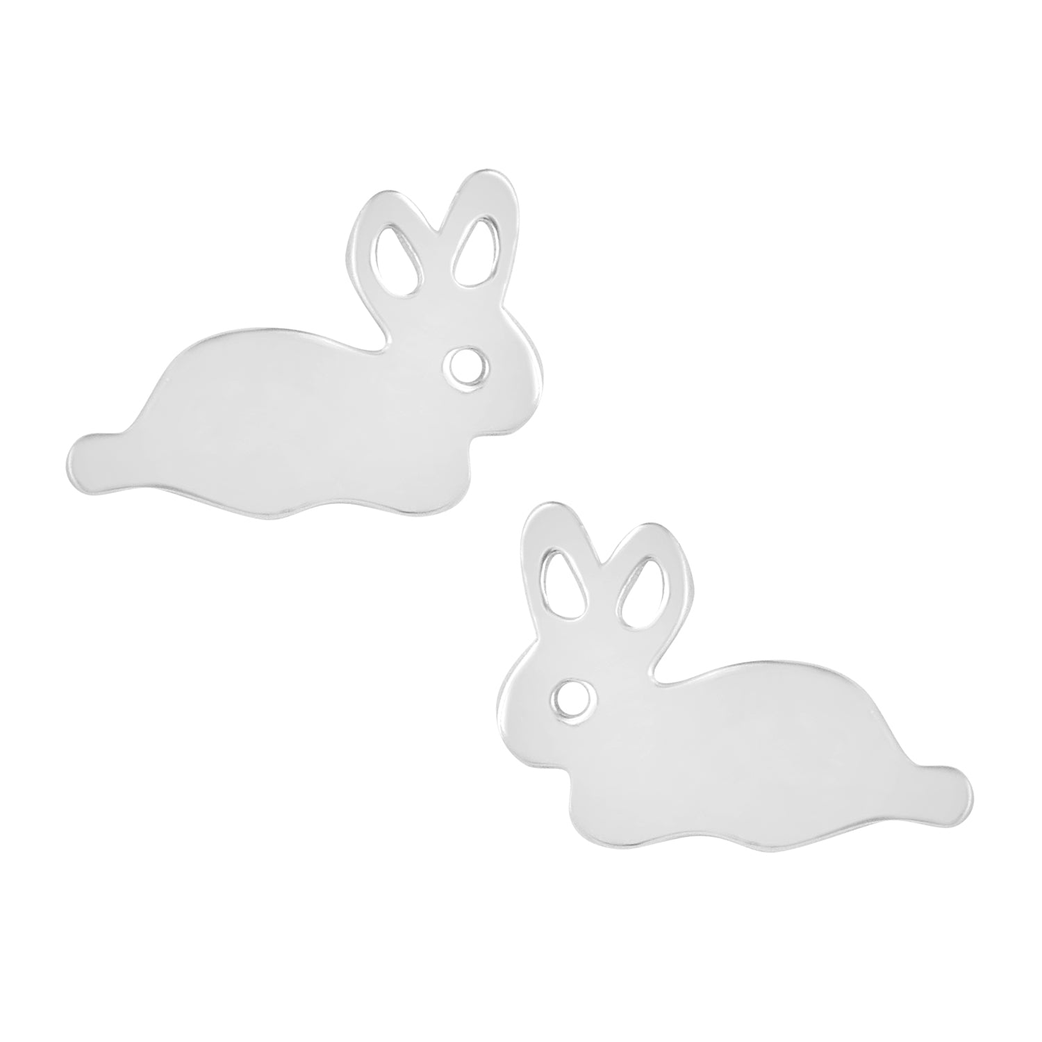 Bunny Stud Earrings - Sterling Silver