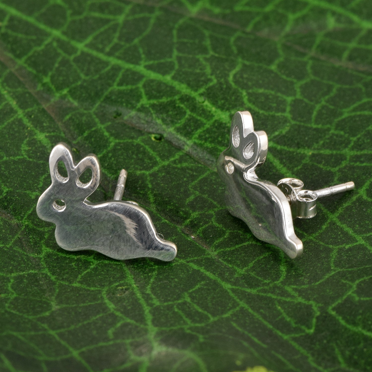Bunny Stud Earrings - Sterling Silver