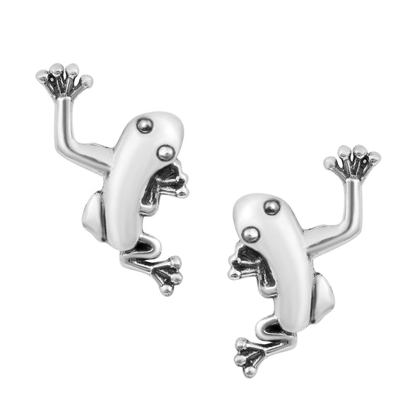 Unique Frog Earrings For Women Cute Frog Animal Earrings 925 Sterling Silver Studs Earrings