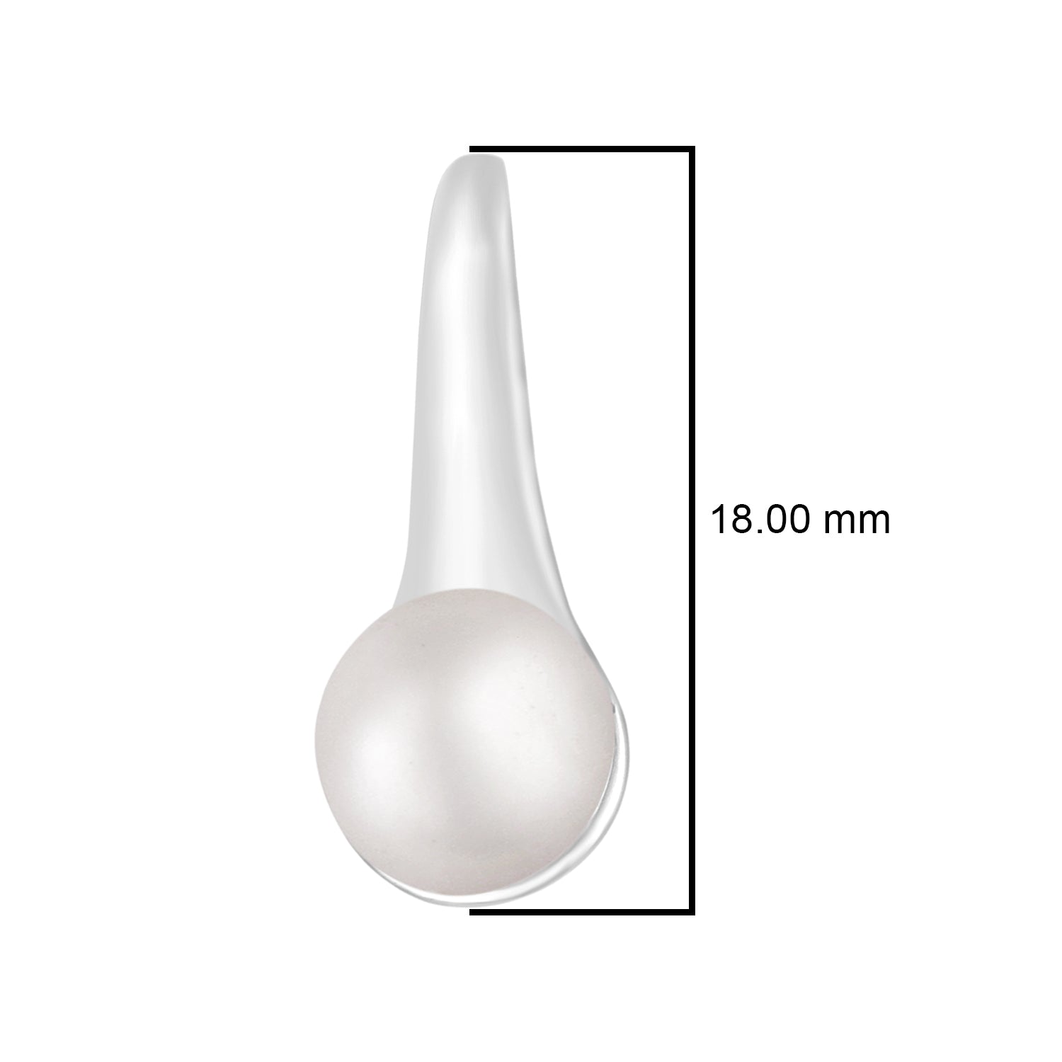 Pearl Minimalist Earrings - Sterling Silver