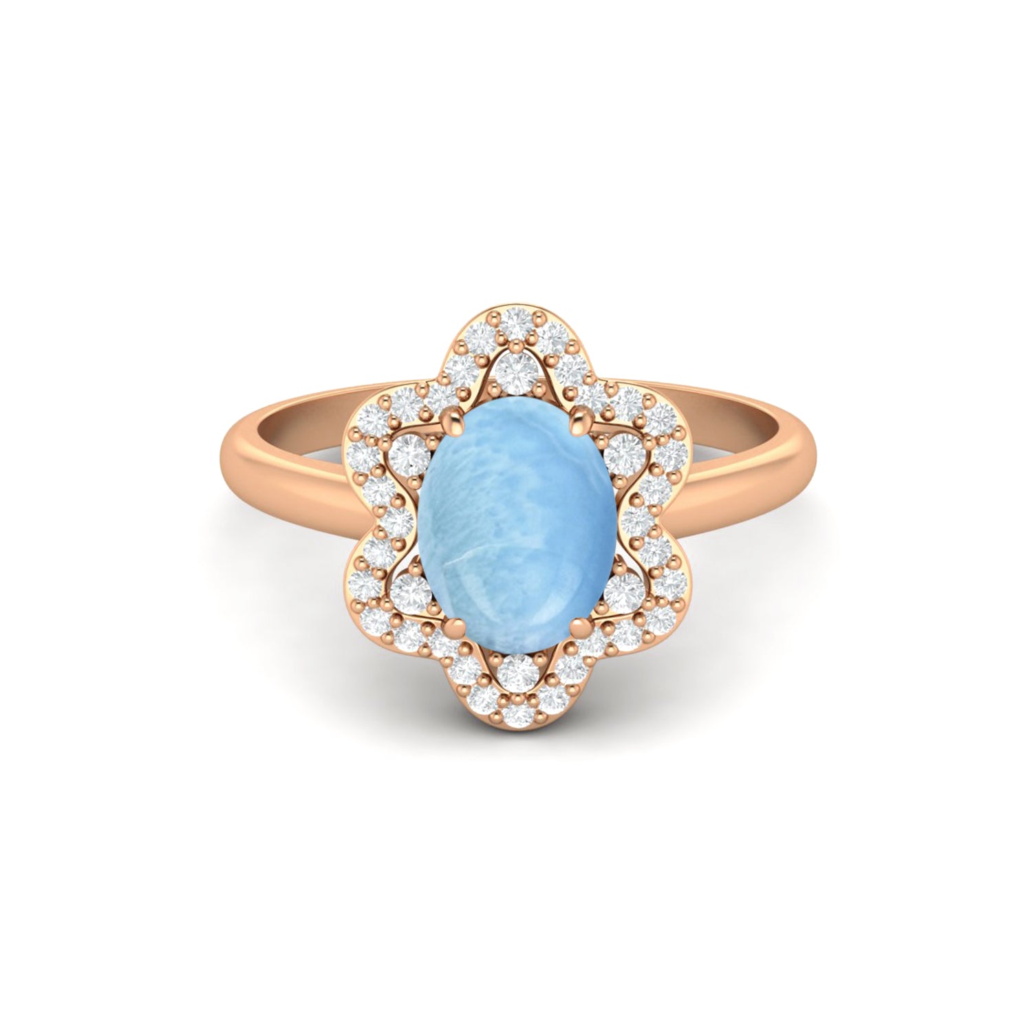 Lairmar Halo Ring – Sterling Silver