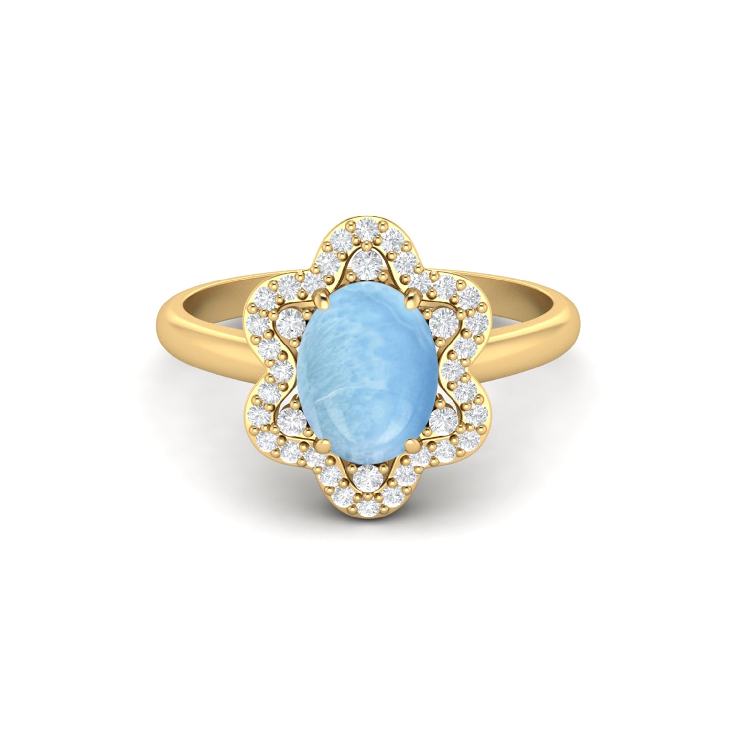 Lairmar Halo Ring – Sterling Silver