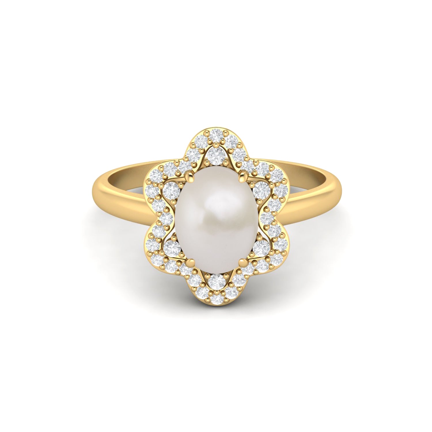 Anello nuziale in pietra di perla naturale, anello ovale in argento sterling 925