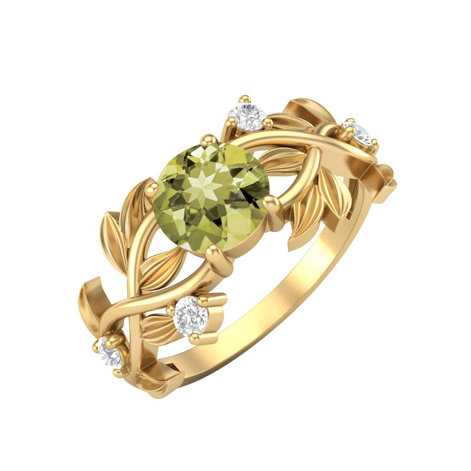 Lemon Quartz Ring