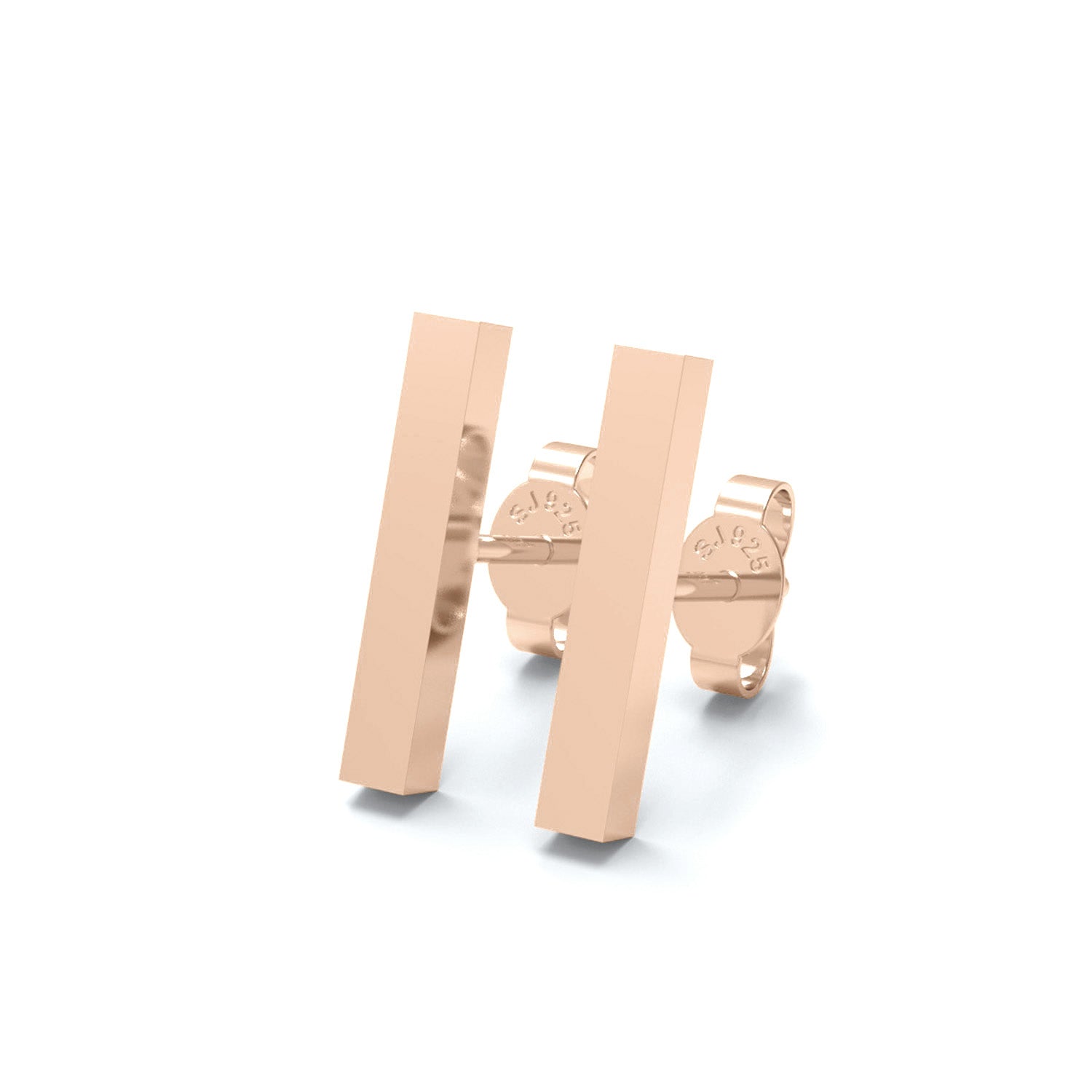 Initial "I" Monogram Stud Earring – Sterling Silver