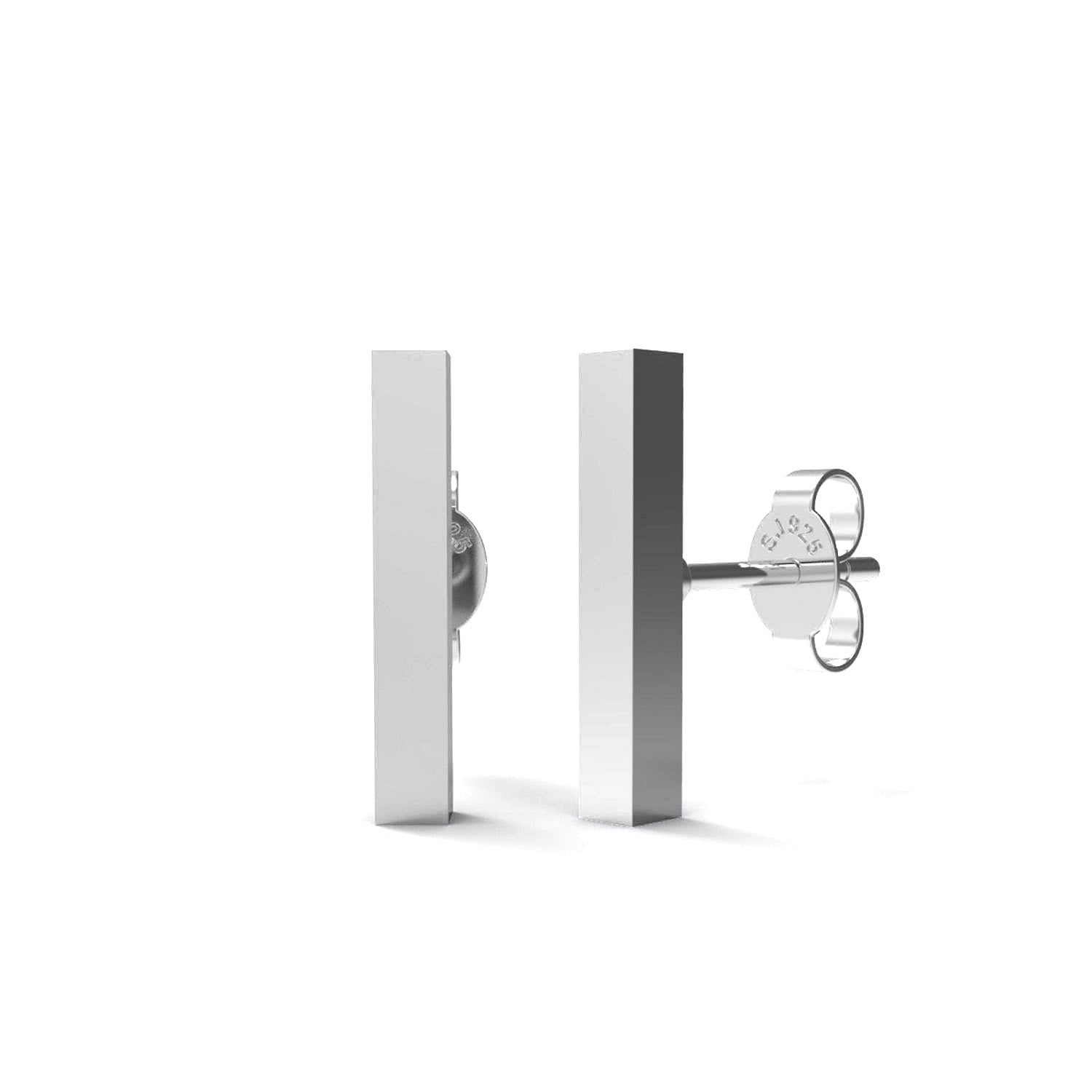 Initial "I" Monogram Stud Earring – Sterling Silver