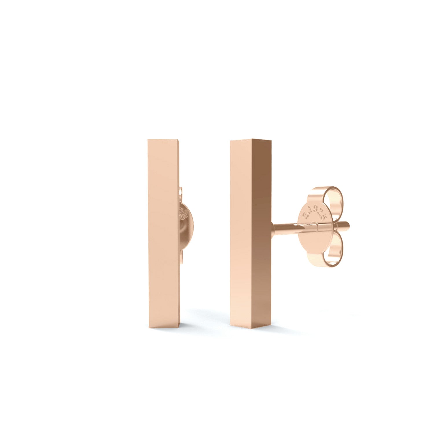 Initial "I" Monogram Stud Earring – Sterling Silver