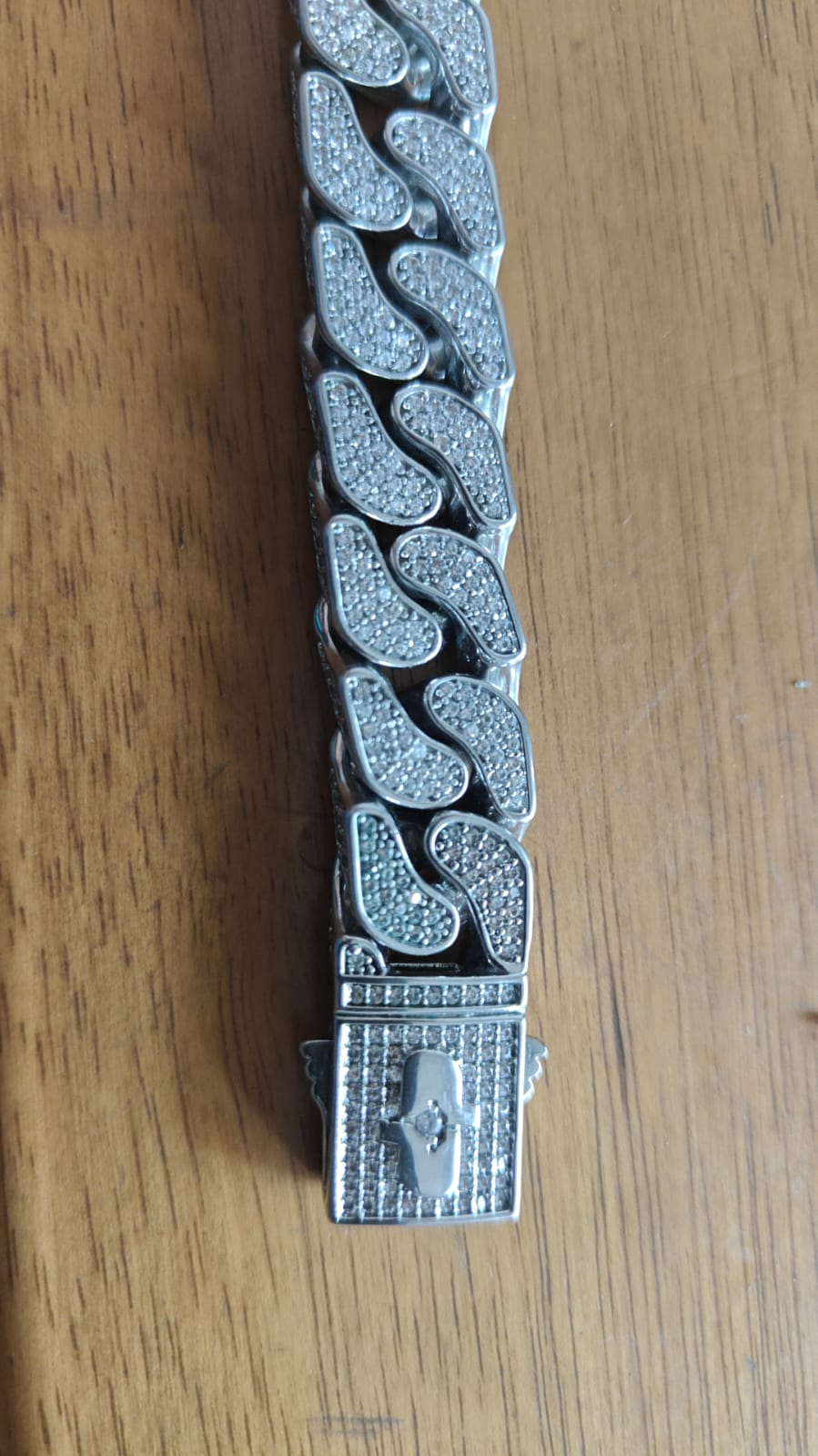 Bracciale cubano borchiato