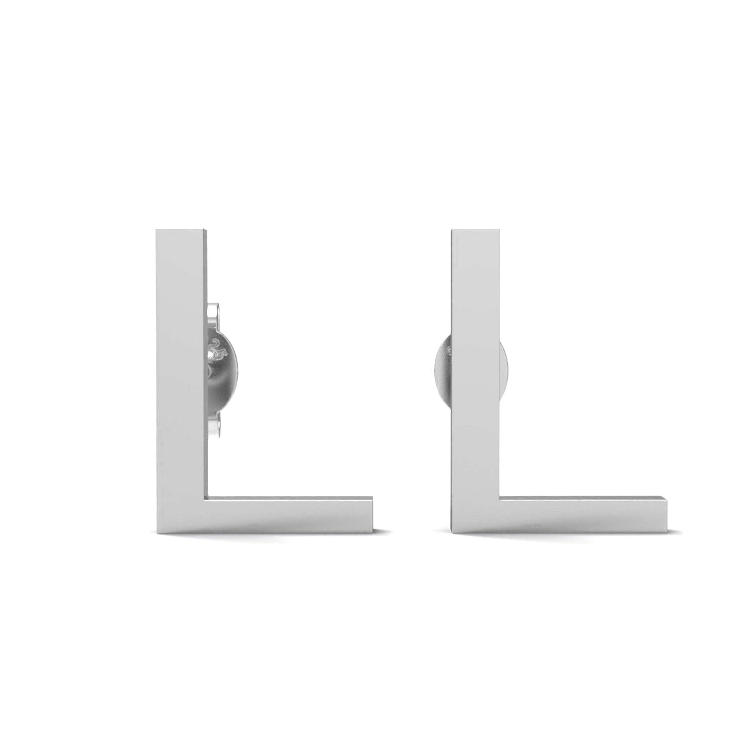 Initial "L" Monogram Stud Earring – Sterling Silver