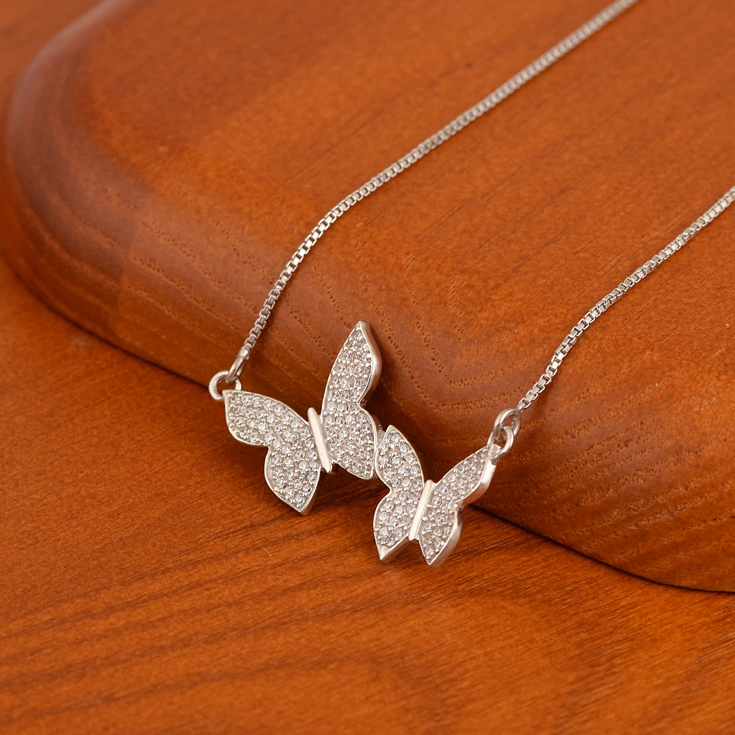 Collana con fiocco di neve e stella in tanzanite - Argento Sterling