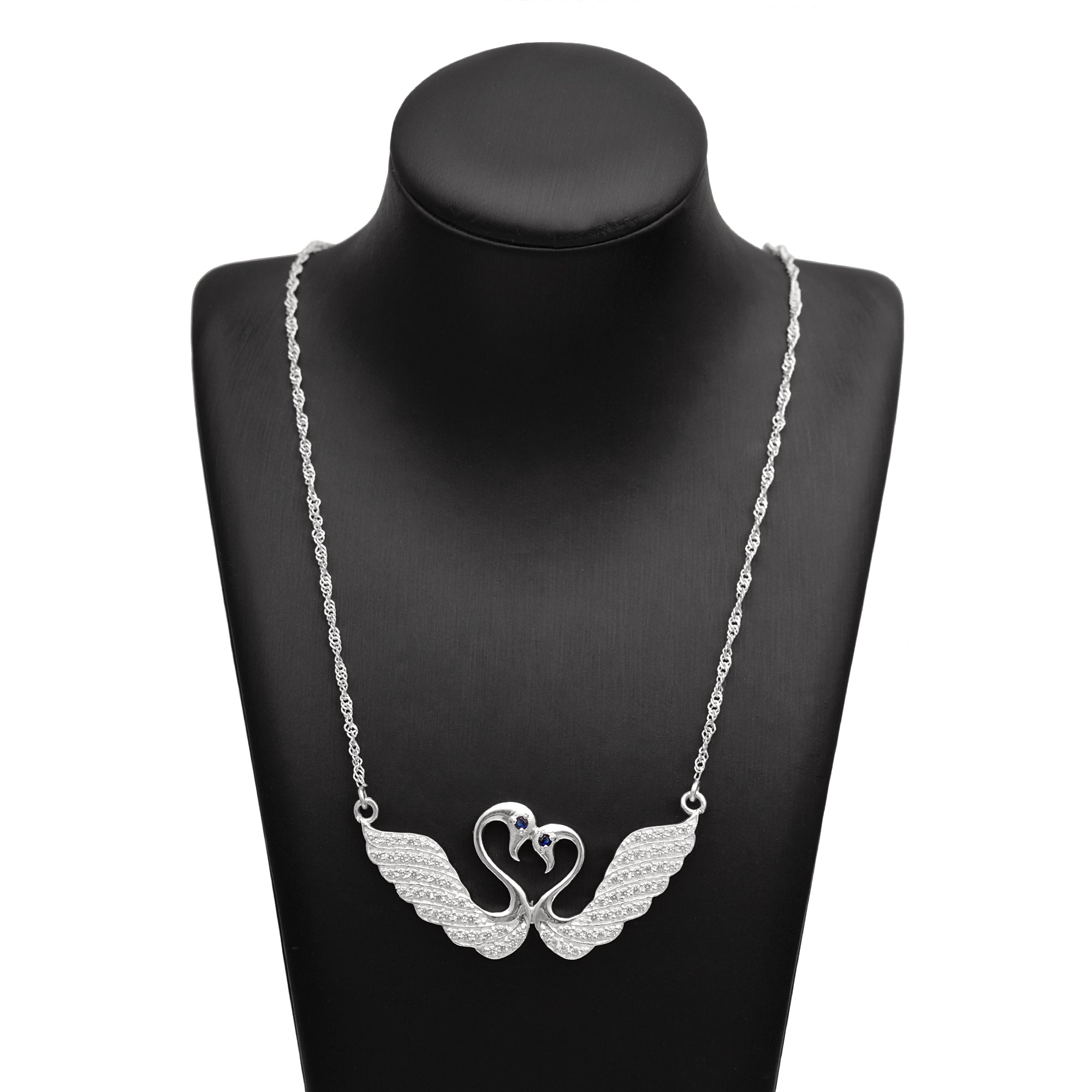 Couple Wing Necklace - Sterling Silver