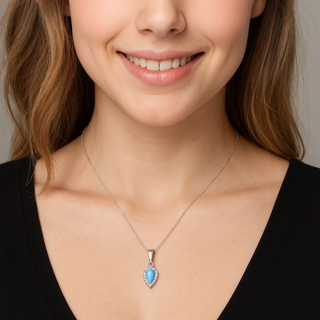 Pear Drop Multi Choice Gemstone Pendant
