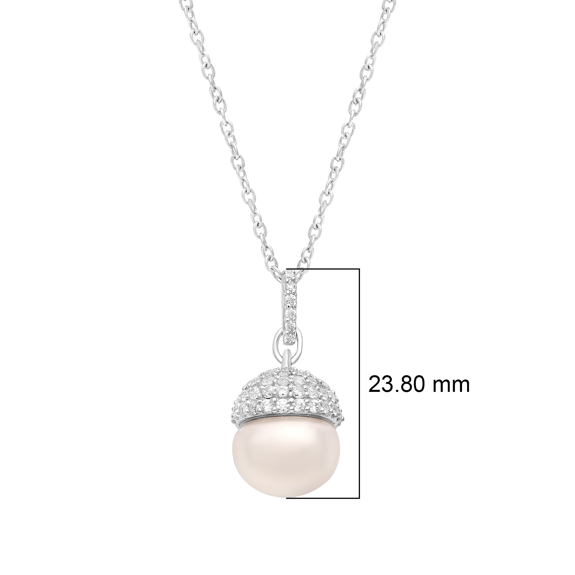 Collana con cupola di perle – Argento Sterling