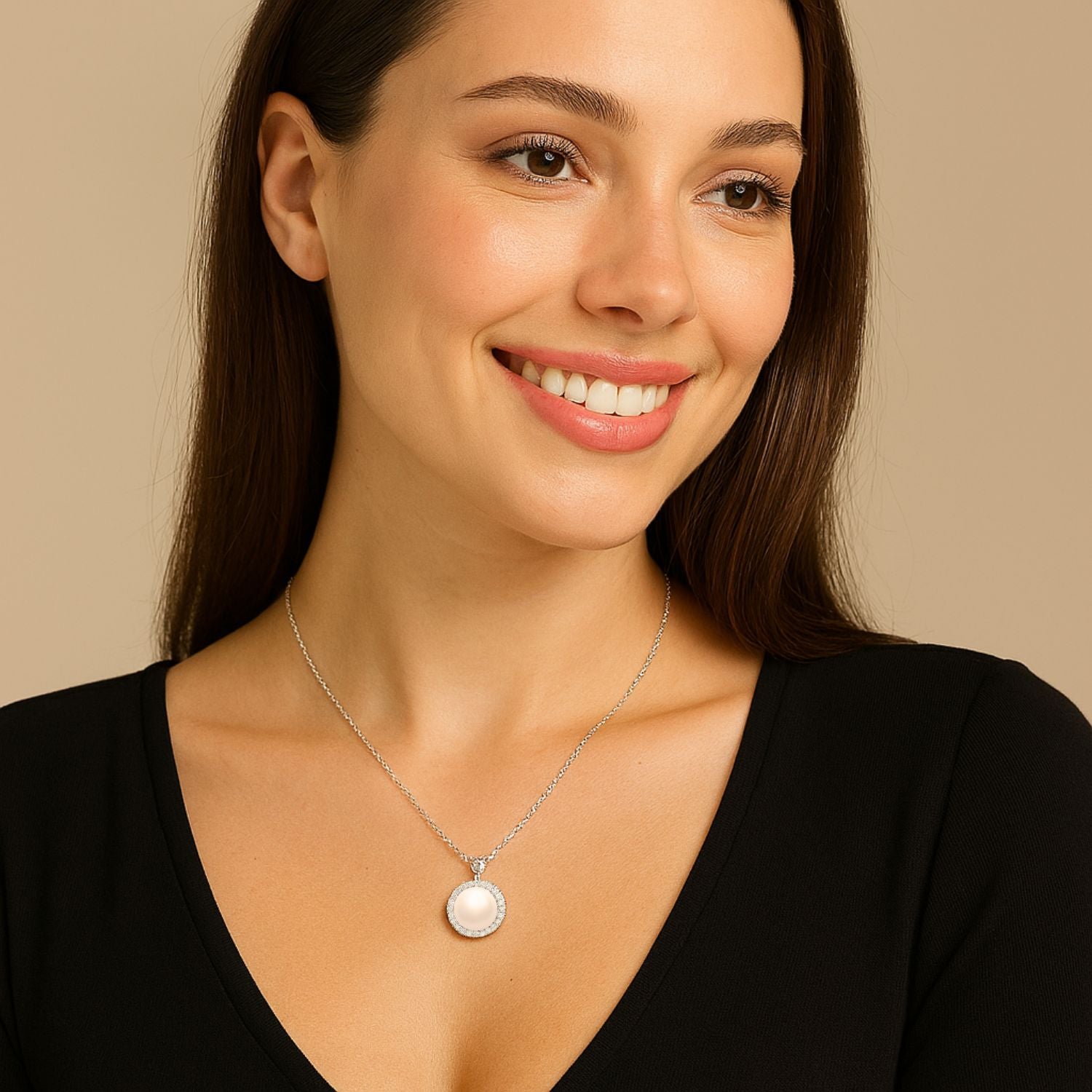 Collana con alone di perle – Argento Sterling