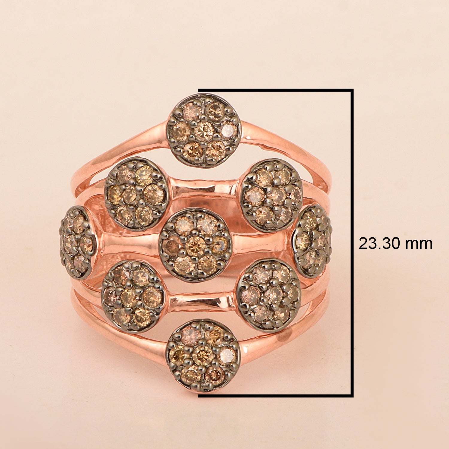 Champagene Diamond Ring
