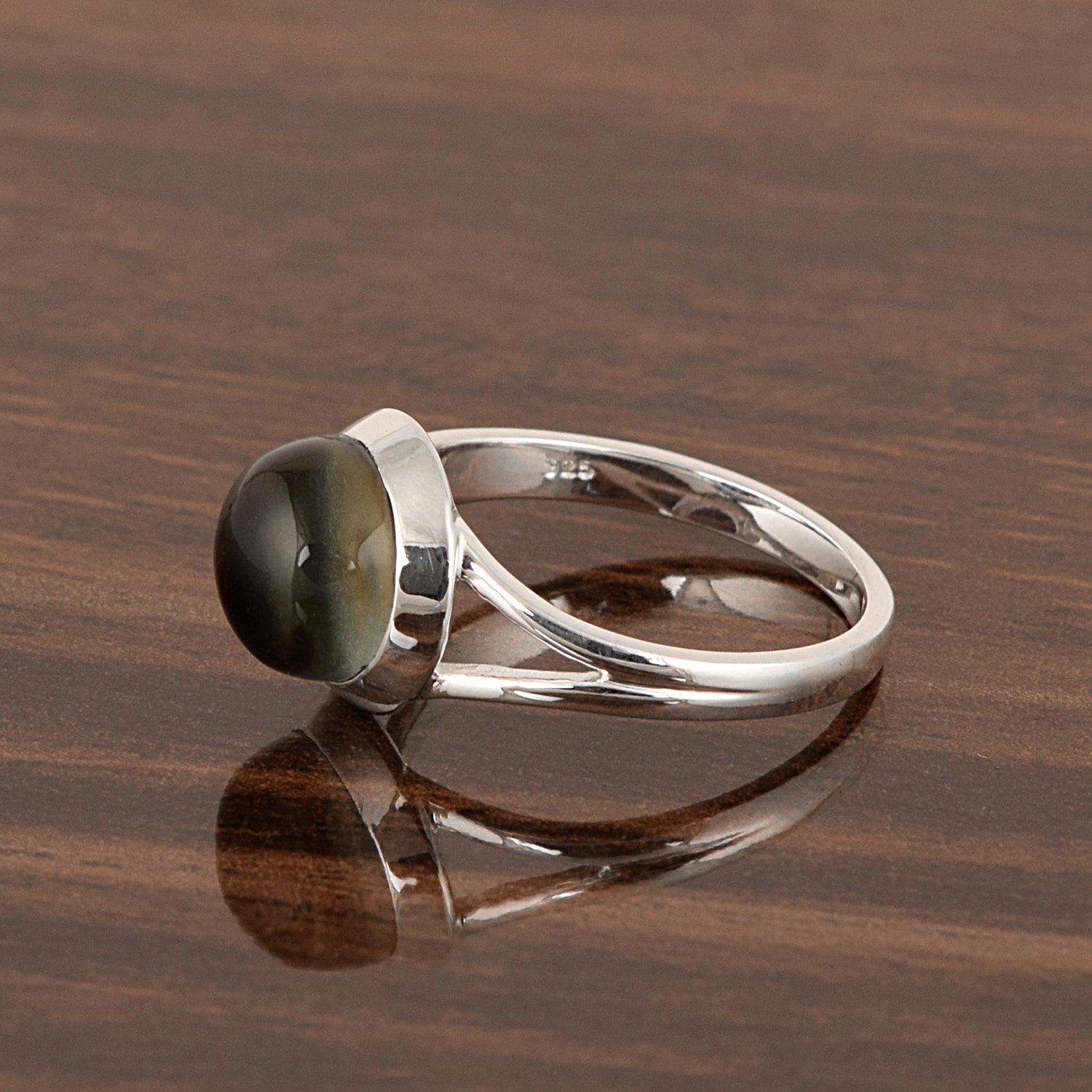 Mood Stone Split Shank Color Change Ring – Sterling Silver