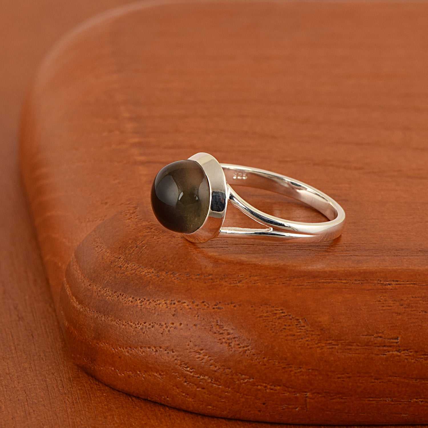 Mood Stone Split Shank Color Change Ring – Sterling Silver