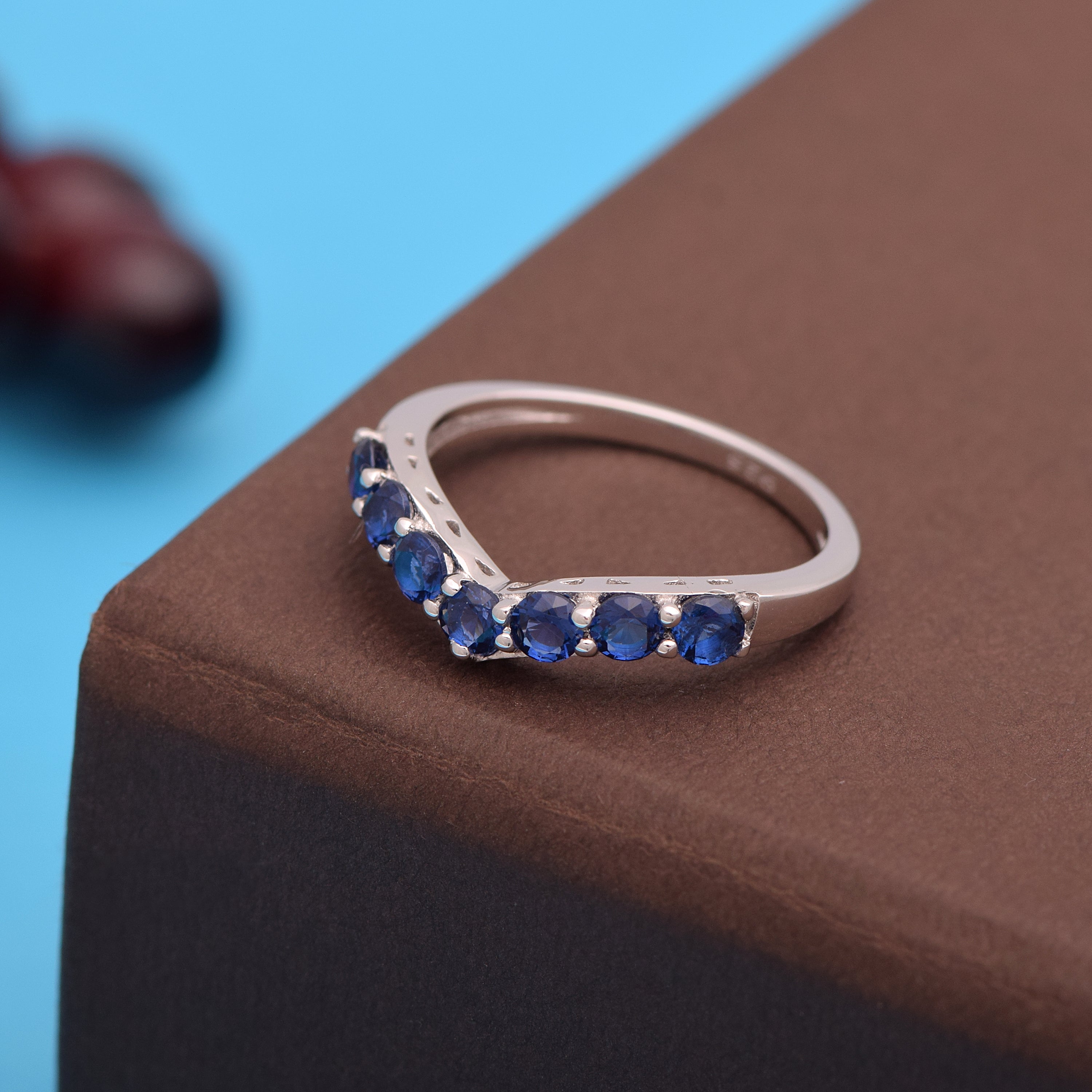 Tanzanite Contour Ring - Sterling Silver