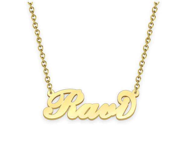 Personalized Letter - Gold Vermeil Necklace