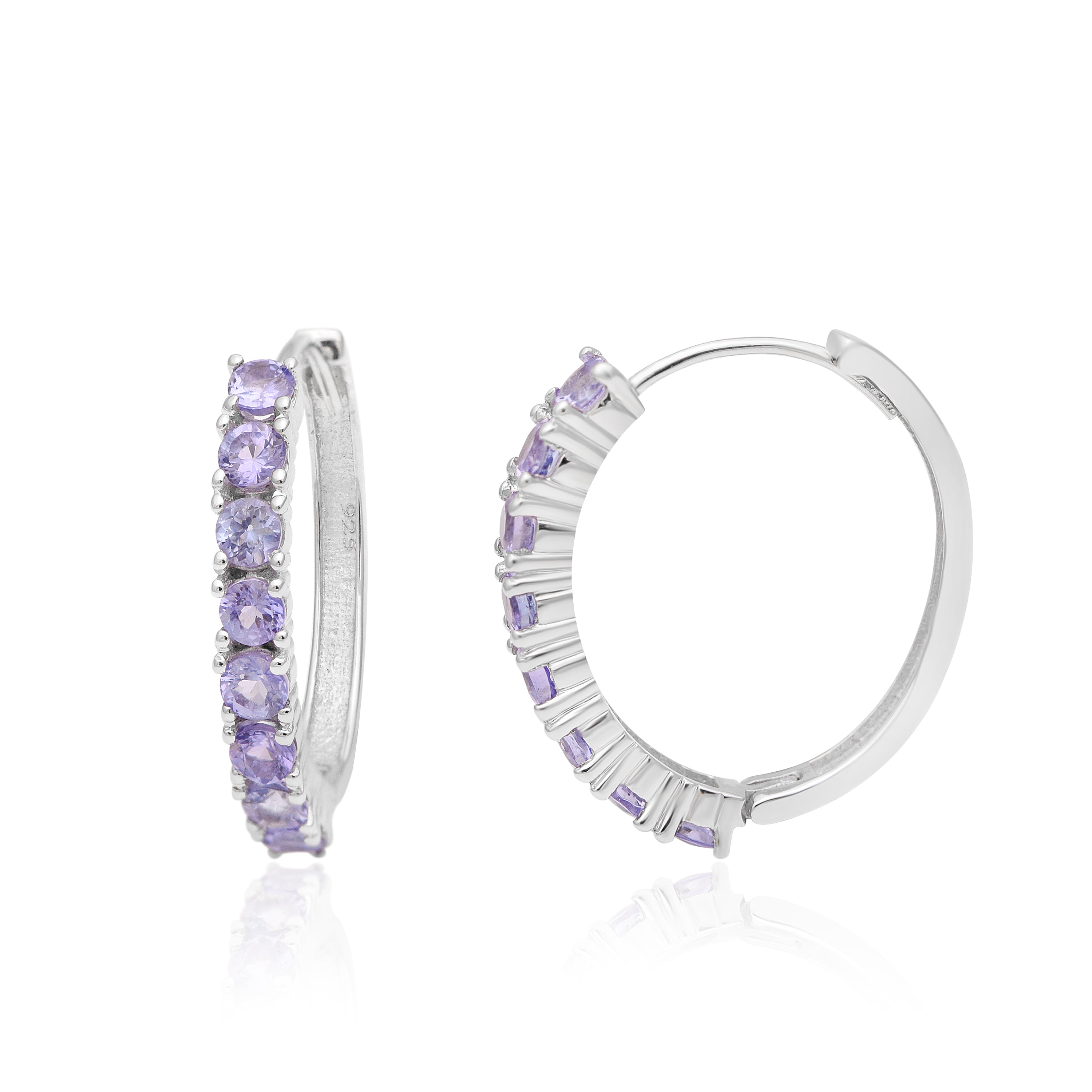 Tanzanite Hoop Earring